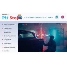 Pit Stop - Car Repair Website with Blog Elementor WordPress Theme