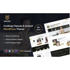 Savory – Cooking Classes and School WordPress Theme