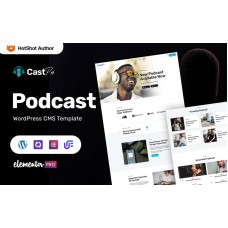 Castpro - Podcast And FM Radio Multipurpose WordPress Elementor Theme