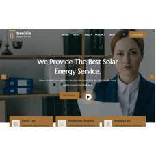 Decisio - Law Firm and Attorney Wordpress Theme.