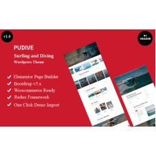 Pudive - Surfing & Diving Wordpress Theme