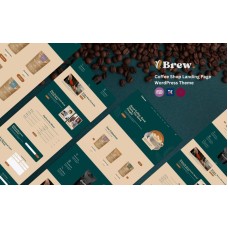 Brew Coffee - Coffee Shop and Coffee Beans WordPress Landing Page