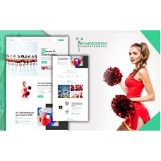 Tomaar-Cheeders Cheerleading Team Landing Page WordPress Theme