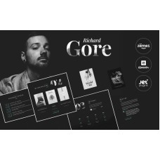 Richard Gore - Stylish Writer Portfolio Template with Elementor Builder WordPress Theme