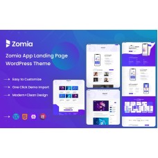 Zomia App Landing WordPress Theme