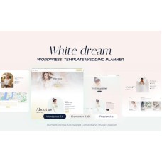 White Dream Wedding Planner Templates WordPress