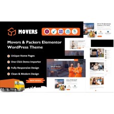 Movers Packers - Logistics Transportation Elementor WordPress Theme