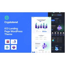 Cryptotend - ICO Landing Page WordPress Theme