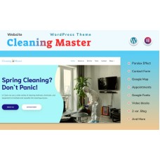 Cleaning Master - Website With Blog Elementor Wordpress Theme