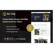 Airtrip - Private Airline Charters and Flight School WordPress Theme