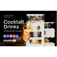 Coctgo  -  Cocktail Bar Multipurpose WordPress Elementor Theme
