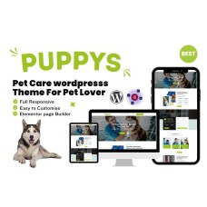 Puppys Pet Care Vet Wordpress Full Responsive Theme