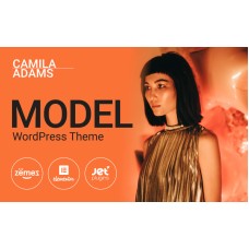 Camila Adams - Vivid and Responsive Male Model website WordPress Theme