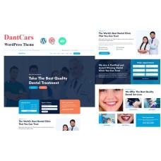 Dantcars Dentist and Dental Clinic WordPress Theme