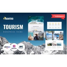 Mantro - Tourism One Page Modern WordPress Elementor Theme