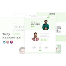Techy - Personal Portfolio WordPress Theme