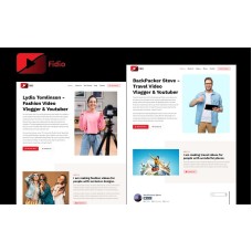 Fidio - Youtuber, Video Maker, and Video Editor Portfolio Elementor WordPress Theme
