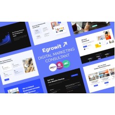 Egrowit - Digital Marketing Consultant WordPress Elementor Theme