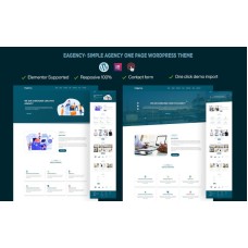 EAgency- Simple Agency One page WordPress Theme