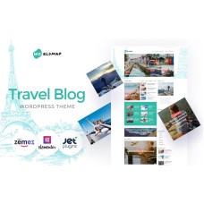 WorldMap - Travel Photo Blog WordPress Elementor Theme