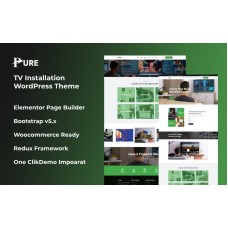 Pure - Tv Installation Wordpress Theme