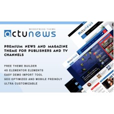 Actunews - Elementor News and Magazine WordPress Theme