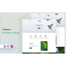 Animeus –  Creative Animal Photography & Portfolio One Page WordPress Theme