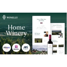 Winelly - Wine Tasting Theme with WordPress Elementor Theme