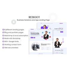Reboot - Business Solution and App Landing Page WordPress Theme
