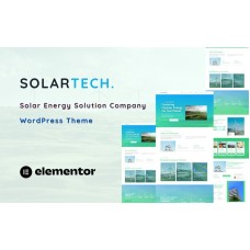 Solartech - Solar Energy Solution Company One Page WordPress Theme