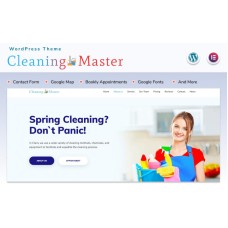 Cleaning Master - Landing page with Blog WordPress Theme