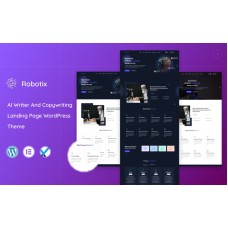 Robotix - AI Writer & Copywriting Landing Page WordPress Theme