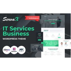 ServaX - IT Services Business WordPress Elementor Theme